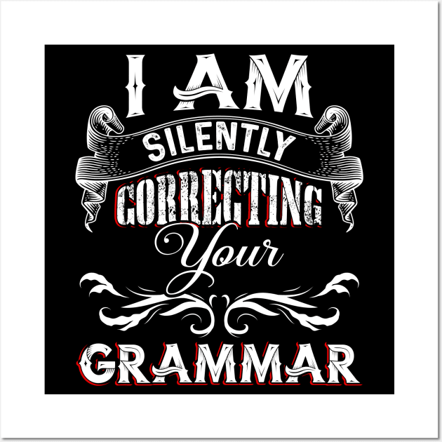 Correcting your Grammar Wall Art by Dojaja